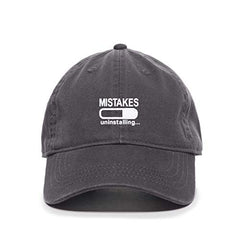 DSGN By DNA Mistakes Uninstalling Baseball Cap Embroidered Cotton Adjustable Dad Hat