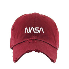 Retro NASA Logo Vintage Baseball Cap Embroidered Cotton Adjustable Distressed Dad Hat