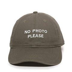 No Photo Please Paparazzi Baseball Cap Embroidered Cotton Adjustable Dad Hat
