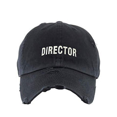 Director Vintage Baseball Cap Embroidered Cotton Adjustable Distressed Dad Hat