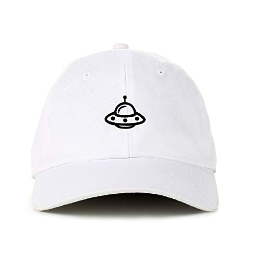 Spaceship Baseball Cap Embroidered Cotton Adjustable Dad Hat