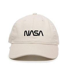 Retro NASA Logo Baseball Cap Embroidered Cotton Adjustable Dad Hat