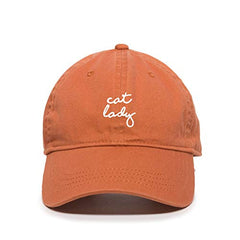 Cat Lady Baseball Cap Embroidered Cotton Adjustable Dad Hat