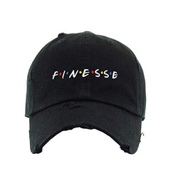 Finesse Vintage Baseball Cap Embroidered Cotton Adjustable Distressed Dad Hat