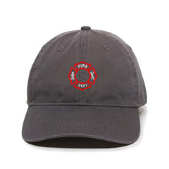 Fire Dept Dad Baseball Cap Embroidered Cotton Adjustable Dad Hat