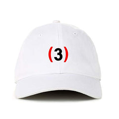 Number #3 Dad Baseball Cap Embroidered Cotton Adjustable Dad Hat