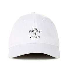 The Future is Vegan Baseball Cap Embroidered Cotton Adjustable Dad Hat