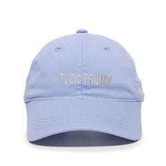 Fuck Trump Baseball Cap Embroidered Cotton Adjustable Dad Hat