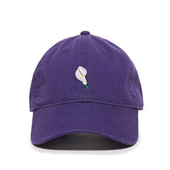Calla Lilly Dad Baseball Cap Embroidered Cotton Adjustable Dad Hat