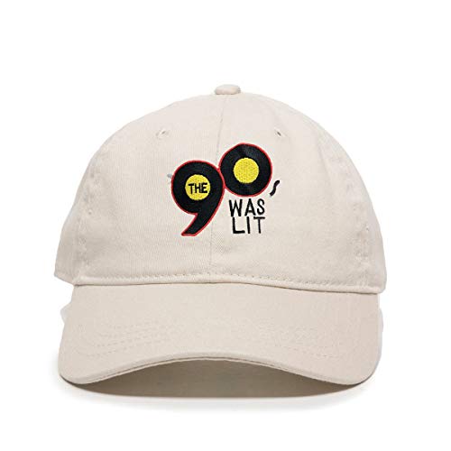 90's was Lit 1990's Baseball Cap Embroidered Cotton Adjustable Dad Hat