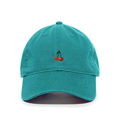 Cherries Baseball Cap Embroidered Cotton Adjustable Dad Hat