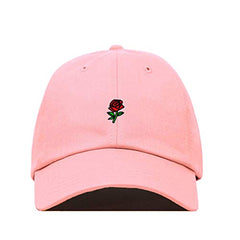 Rose Baseball Cap Embroidered Cotton Adjustable Dad Hat