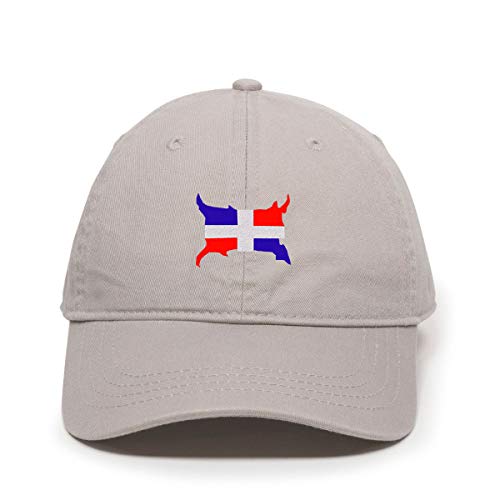 Dominican Flag Dad Baseball Cap Embroidered Cotton Adjustable Dad Hat
