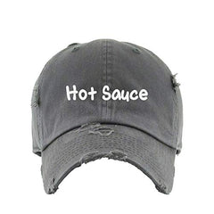 Hot Sauce Vintage Baseball Cap Embroidered Cotton Adjustable Distressed Dad Hat