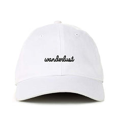 Wanderlust Baseball Cap Embroidered Cotton Adjustable Dad Hat