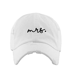 Mrs. Vintage Baseball Cap Embroidered Cotton Adjustable Distressed Dad Hat