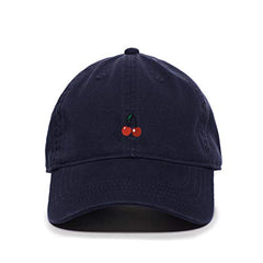Cherries Baseball Cap Embroidered Cotton Adjustable Dad Hat