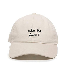 What The Fuck! Baseball Cap Embroidered Cotton Adjustable Dad Hat