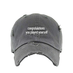 You Played Yourself Dad Vintage Baseball Cap Embroidered Cotton Adjustable Distressed Dad Hat