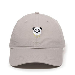 Panda Chains Baseball Cap Embroidered Cotton Adjustable Dad Hat