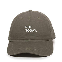 Not Today Attitude Baseball Cap Embroidered Cotton Adjustable Dad Hat