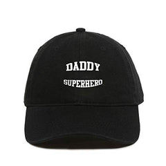 Daddy Superhero Dad Baseball Cap Embroidered Cotton Adjustable Hat