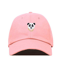 Panda Chains Baseball Cap Embroidered Cotton Adjustable Dad Hat