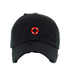 Lifesaver Vintage Baseball Cap Embroidered Cotton Adjustable Distressed Dad Hat