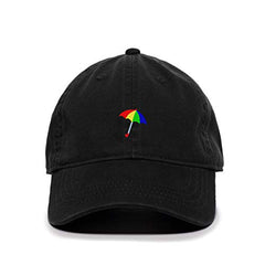 Colored Umbrella Baseball Cap Embroidered Cotton Adjustable Dad Hat