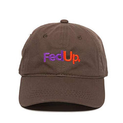 Fed Up FedEx Dad Baseball Cap Embroidered Cotton Adjustable Dad Hat