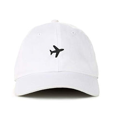 Airplane Baseball Cap Embroidered Cotton Adjustable Dad Hat