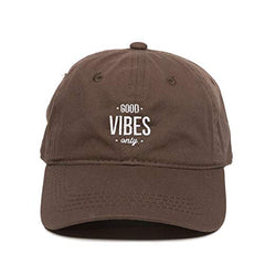 Good Vibes Only Baseball Cap Embroidered Cotton Adjustable Dad Hat