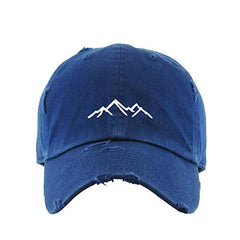 Mountain Vintage Baseball Cap Embroidered Cotton Adjustable Distressed Dad Hat