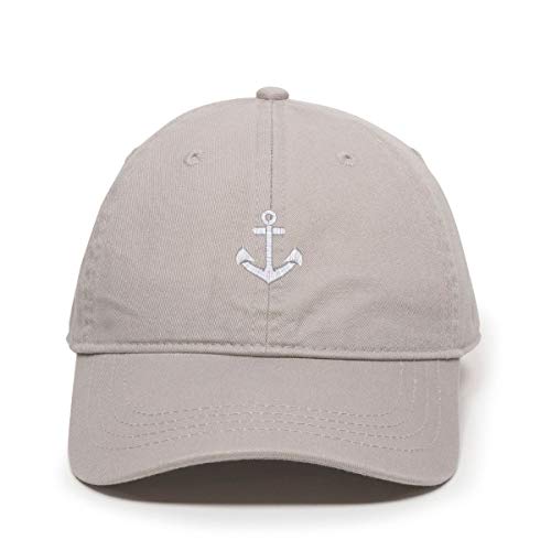 Anchor Baseball Cap Embroidered Cotton Adjustable Dad Hat