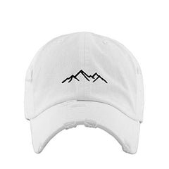 Mountain Vintage Baseball Cap Embroidered Cotton Adjustable Distressed Dad Hat