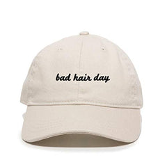 Bad Hair Day Baseball Cap Embroidered Cotton Adjustable Dad Hat