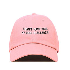 Can't Have Kids Dog Allergic Baseball Cap Embroidered Cotton Adjustable Dad Hat