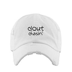 Clout Chasin' Vintage Baseball Cap Embroidered Cotton Adjustable Distressed Dad Hat