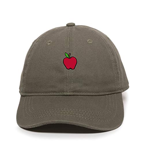 Teacher Apple Baseball Cap Embroidered Cotton Adjustable Dad Hat