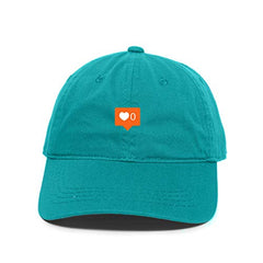 0 Likes Instagram Dad Baseball Cap Embroidered Cotton Adjustable Dad Hat