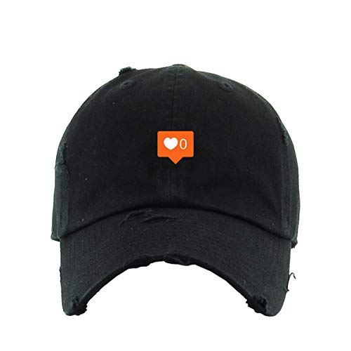 0 Likes Instagram Vintage Baseball Cap Embroidered Cotton Adjustable Distressed Dad Hat