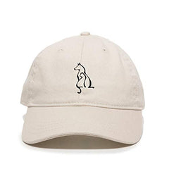 Cat & Dog Dad Baseball Cap Embroidered Cotton Adjustable Dad Hat