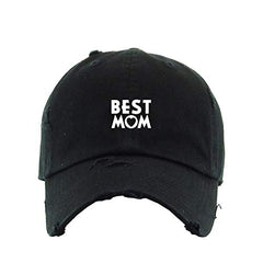 Best Mom Vintage Baseball Cap Embroidered Cotton Adjustable Distressed Dad Hat