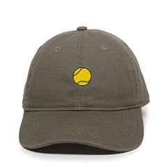 Tennis Ball Baseball Cap Embroidered Cotton Adjustable Dad Hat