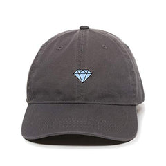 Diamond Baseball Cap Embroidered Cotton Adjustable Dad Hat