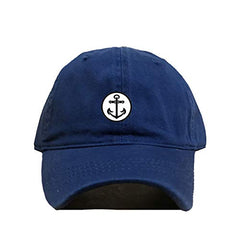 Circle Anchor Dad Baseball Cap Embroidered Cotton Adjustable Dad Hat