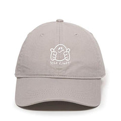 Yeah Right Ghost Dad Baseball Cap Embroidered Cotton Adjustable Dad Hat