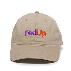Fed Up FedEx Dad Baseball Cap Embroidered Cotton Adjustable Dad Hat