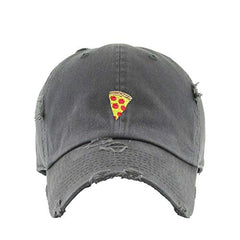 Pizza Slice Vintage Baseball Cap Embroidered Cotton Adjustable Distressed Dad Hat