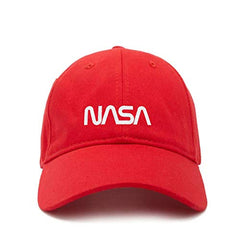 Retro NASA Logo Baseball Cap Embroidered Cotton Adjustable Dad Hat